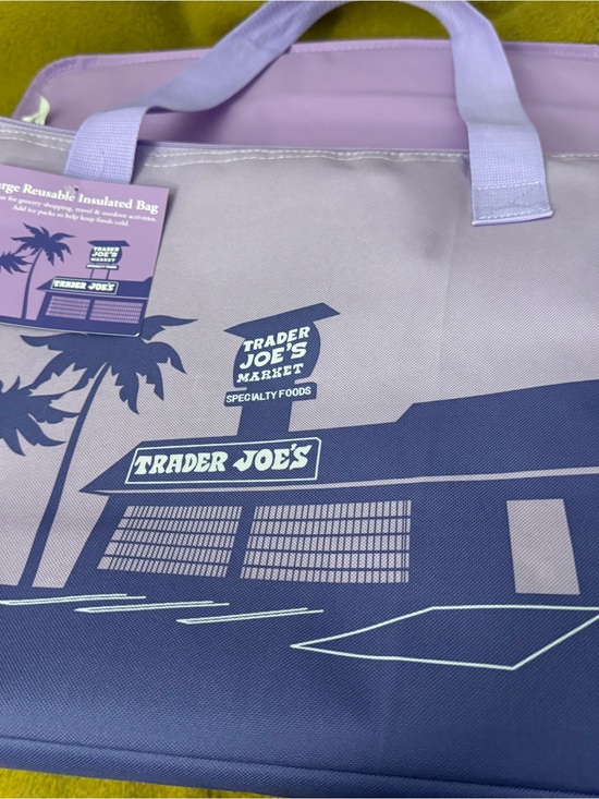 Trader Joe'S Other - Trader Joe's Lavender Insulated Reusable Tote! NWT!